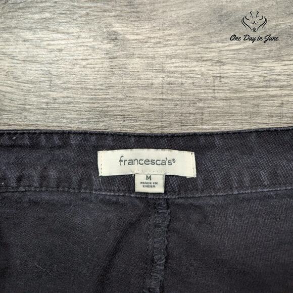 Francesca Button Fron Denim Mini Skirt Size M - Picture 2 of 5